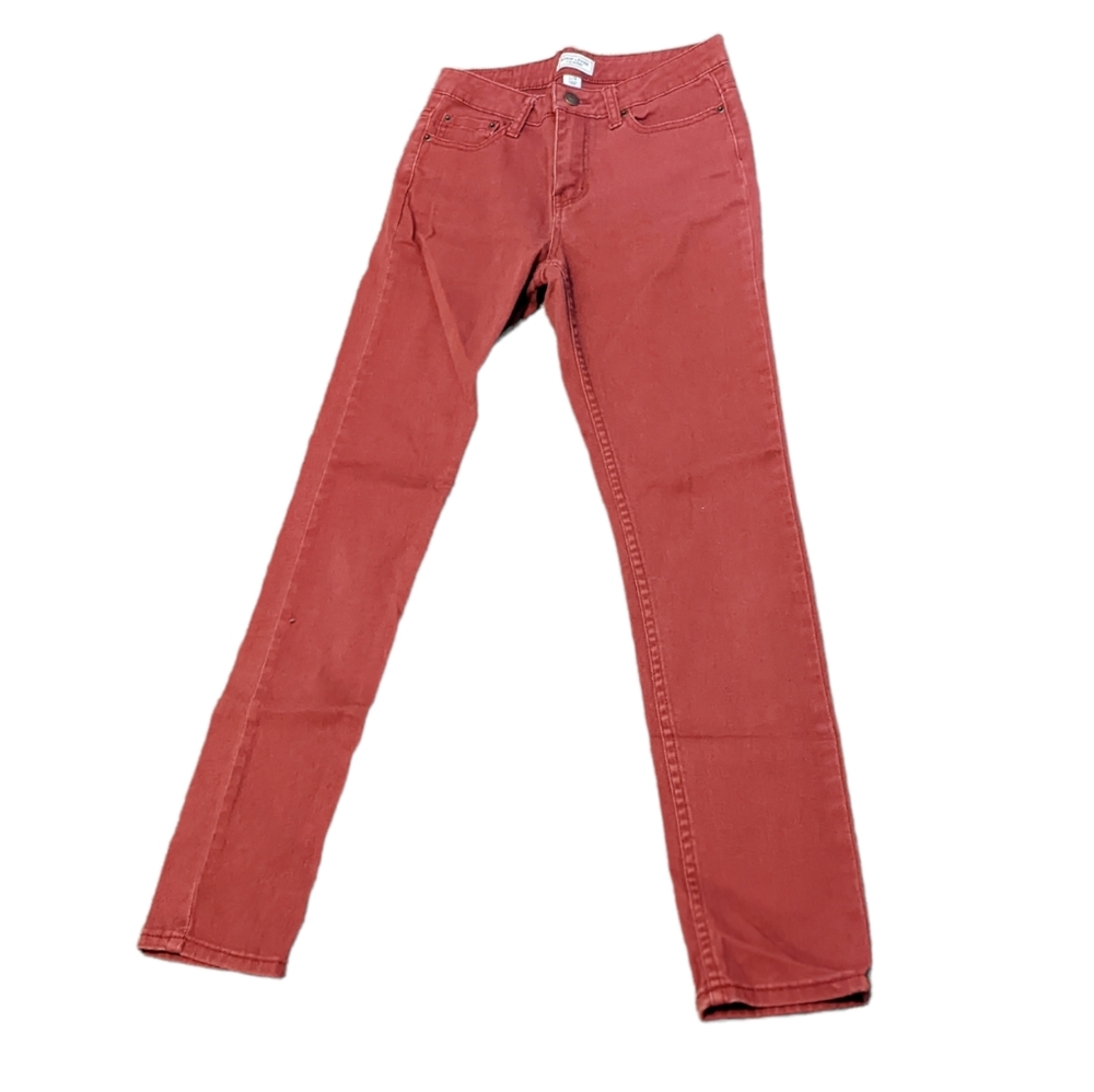 Adam Levine Maroon Skinny Jeans 3/4